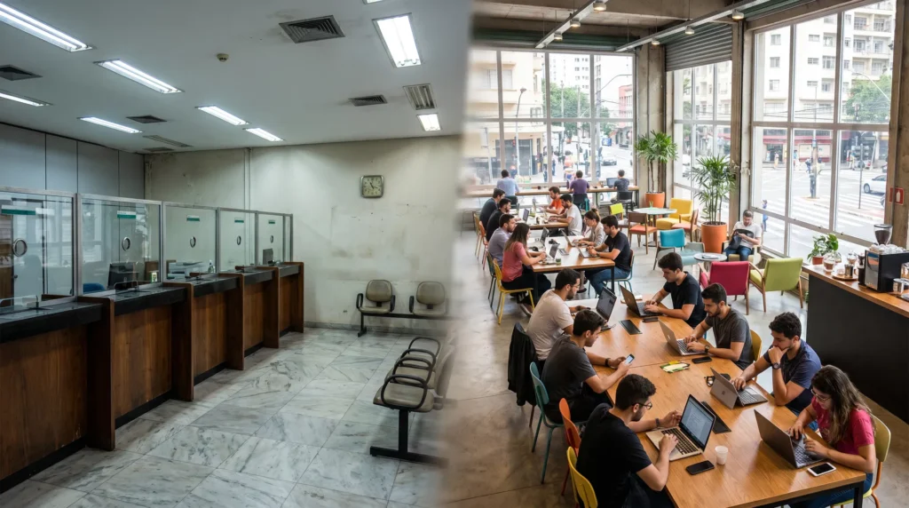 Fintechs vs Bancos Tradicionais: A Verdade Sobre Quem Realmente Serve a Economia Popular Brasileira fintechs vs bancos tradicionais a verdade sobre quem realmente serve a economia popular brasileira