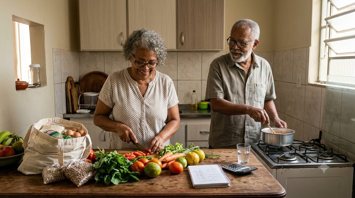 desafios e soluções para a alimentação saudável de pessoas 60+ de baixa renda